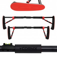 Турнік розсувний Cornix Elite 80-120 см, чорний-червоний, код: XR-0290