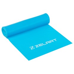 Стрічка еластична для фітнесу та йоги Zelart 1800х150х0,5 мм, синій, код: FI-5365-3