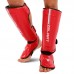 Захист гомілки та стопи для єдиноборств Zelart XL, червоний-чорний, код: BO-3981_XLR