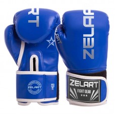 Рукавички боксерські Zelart 12 унцій, синій, код: BO-3987_12BL