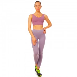 Комплект спортивний жіночий (лосини та топ) V&X L, 44-46, пурпурний, код: WX1140-K5536-V_MV