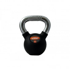 Гиря LiveUp Rubber Kettel Dumbell 6 кг, чорний, код: 6951376139617
