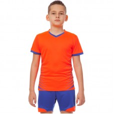 Футбольна форма підліткова PlayGame Lingo розмір 28, зріст 135-140 см, помаранчевий-синій, код: LD-5018T_28ORBL