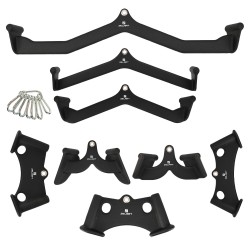 Набір рукояток для блочних тренажерів Zelart 8 штук, чорний, код: TA-4831