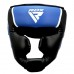 Боксерський шолом RDX Aura Plus T-17 XL, синій-чорний, код: HGR-T17UB-XL+