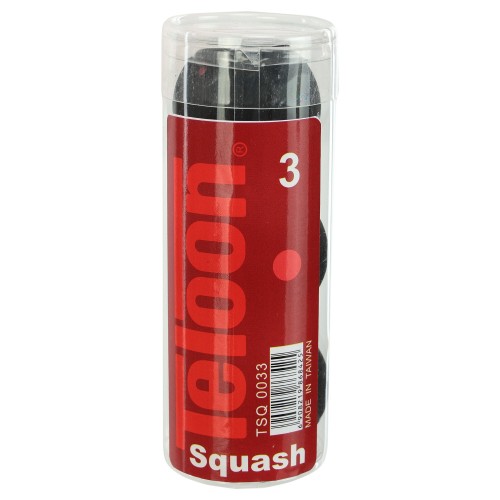 Набір м"ячів для сквошу Teloon 3шт, чорний, код: TSQ0033-S52 Набір м"ячів для сквошу Teloon 3шт, чорний, код: TSQ0033-S52