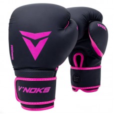 Боксерські рукавички V`Noks Ultima Black Fuxia 12 унцій, код: 60181_12-RX