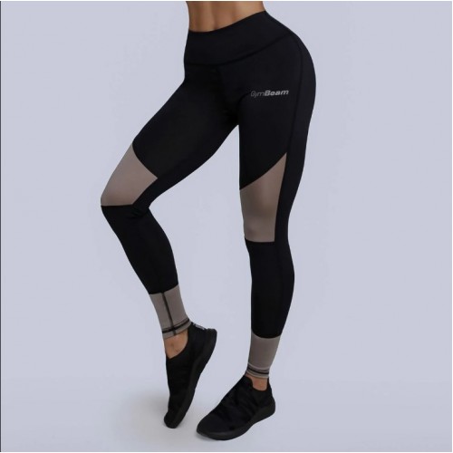 Легінси жіночі GymBeam Clothing L, чорний-сірий, код: 215314-GB