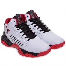 Кросівки для баскетболу Jdan розмір 40 (25см), білий-черовний, код: OB-926-1_40WR Кросівки для баскетболу Jdan розмір 40 (25см), білий-черовний, код: OB-926-1_40WR