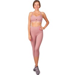 Комплект спортивний жіночий (бриджі та топ) V&X M (44-46), рожевий, код: QK1171-WX1172_MP
