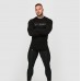 Футболка GymBeam Long Sleeve Leisure Black XL, чорний, код: 119215-GB