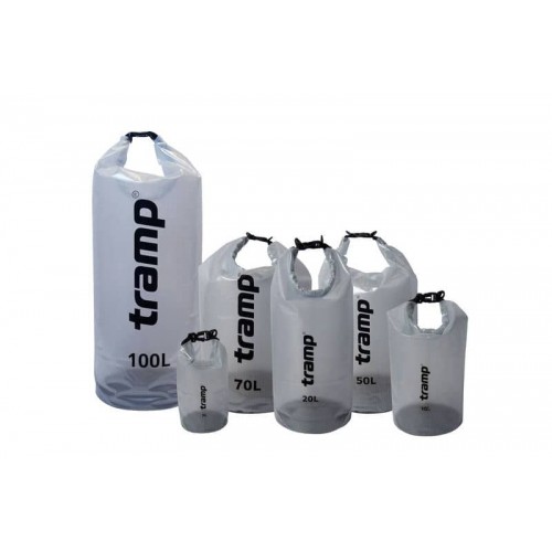 Гермомішок Tramp PVC 100л, transparent, код: UTRA-109