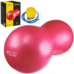 М"яч для фітнесу (арахіс) 4Fizjo Air Ball Peanut Anti-Burst 45x90 см Red, код: P-5907739318558
