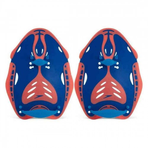 Лопатки для плавання Speedo Biofuse Power Paddle AU L, блакитний-помаранчевий, код: 5053744633039