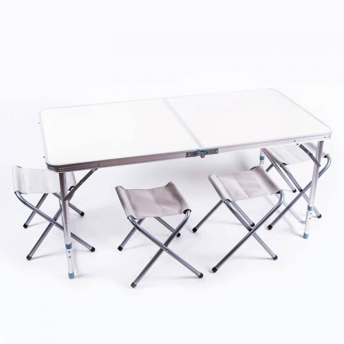 Стіл туристичний + 4 стільця Camping, код: HX-9004 Стіл туристичний + 4 стільця Camping, код: HX-9004