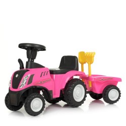 Дитяча каталка-толокар Bambi трактор з причепом, код: 658T-8-MP