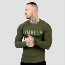 Футболка чоловіча з довгим рукавом GymBeam FIT Long Sleeve L, зелений, код: 120314-GB