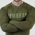 Футболка чоловіча з довгим рукавом GymBeam FIT Long Sleeve L, зелений, код: 120314-GB