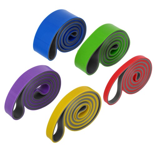 Набір гуми петель для підтягувань та тренувань двошарова FitGo Dual Power Band 5шт, , код: FI-8037 Набір гуми петель для підтягувань та тренувань двошарова FitGo Dual Power Band 5шт, , код: FI-8037