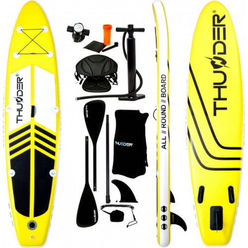 Надувна SUP дошка Thunder Coast Yellow для сапсерфінгу 3200х750х150 мм, код: Coast- YELLOW-320-IN