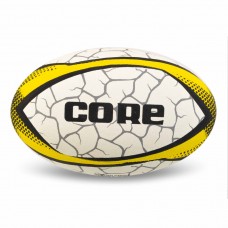 М"яч для регбі Core №5, білий-жовтий, код: R-5388-5