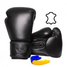 Боксерські рукавиці PowerPlay чорний, 16 унцій, код: PP_3014_16oz_Black