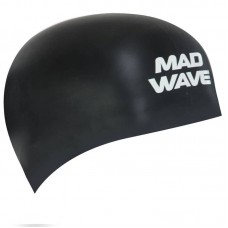 Шапочка для плавання силіконова для дорослих MadWave D-Cap Fina Approved M, чорний, код: M053701_MBK