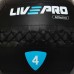 М"яч набивний медичний для кросфіту LiveUp 4кг, чорний, код: LP8103-4