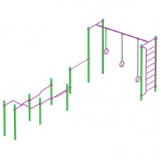 Бруси TRX комплекс InterAtletika 8829х3377х2720 мм, код: S836.2-UA-SM