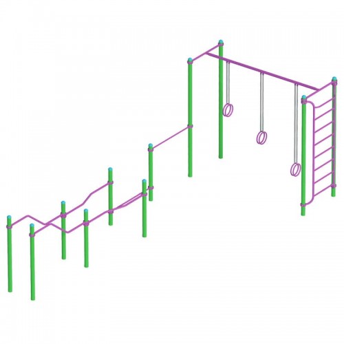 Бруси TRX комплекс InterAtletika 8829х3377х2720 мм, код: S836.2-UA-SM Бруси TRX комплекс InterAtletika 8829х3377х2720 мм, код: S836.2-UA-SM
