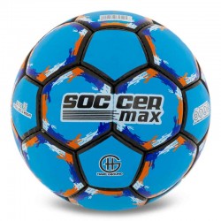 М"яч футбольний Soccermax №5 PU, блакитний, код: FB-6525_N М"яч футбольний Soccermax №5 PU, блакитний, код: FB-6525_N