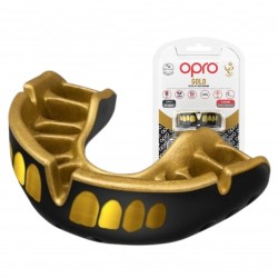 Капа Opro Gold доросла (вік 11+) Grillz Black/Gold, код: Gold_Grillz_Bl/Gold