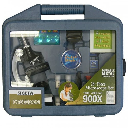 Мікроскоп Sigeta Poseidon (100x, 400x, 900x) (в кейсі), код: 65902-DB Мікроскоп Sigeta Poseidon (100x, 400x, 900x) (в кейсі), код: 65902-DB