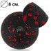 Масажний м"яч PowerPlay Epp Massage Ball 80 мм, чорний-червоний, код: PP-4350_Red_d8