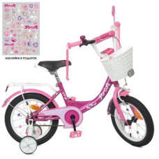 Велосипед дитячий Profi Kids Princess d=12, фуксія, код: Y1216-1-MP