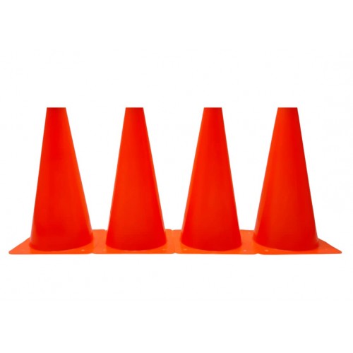 Конуси-фішки спортивні EasyFit 32 см (набір з 4 штук) помаранчеві, код: EF-1679-4OR-EF