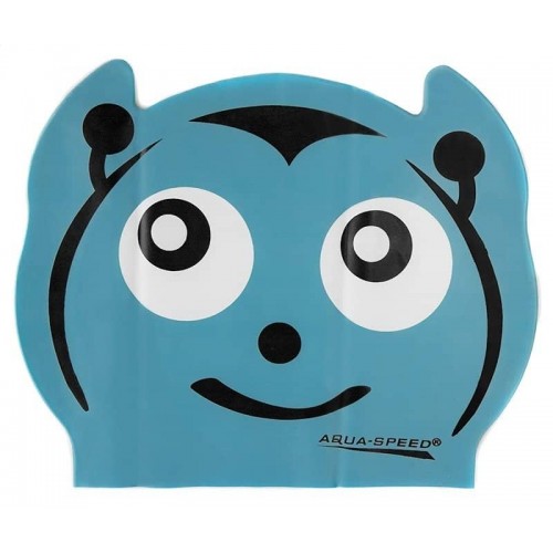 Шапка для плавання Aqua Speed Zoo Latex НЛО, синій, код: 5908217657664