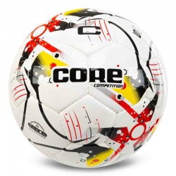 М"яч футбольний Core Competition PU №5, білий-жовтий, код: FB-7584_Y
