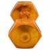 Гантель для фітнесу з TPU покриттям Zelart Jelly Urethane Coated Dumbbells 1х6,8кг, помаранчевий, код: TA-2946-15LB-S52