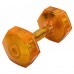 Гантель для фітнесу з TPU покриттям Zelart Jelly Urethane Coated Dumbbells 1х6,8кг, помаранчевий, код: TA-2946-15LB-S52
