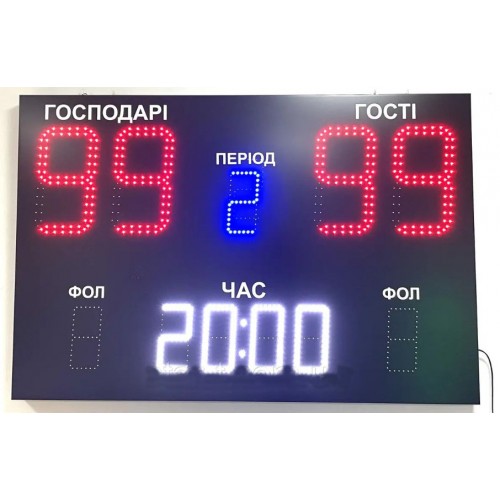 Спортивне універсальне табло LedPlay 1500х1000х50 мм, код: 07738-ST