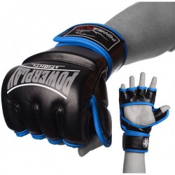 Рукавички для ММА PowerPlay Black/Blue S, код: PP_3058_S_Black/Blue