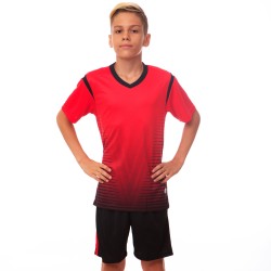 Футбольна форма підліткова PlayGame Brill розмір 28, ріст 140, червоний-чорний, код: 04-F_28RBK