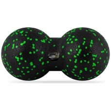 Масажний м"яч подвійний PowerPlay Epp Foam peanut Ball 160х80 мм, чорний-зелений, код: PP_4352_Green_8x16