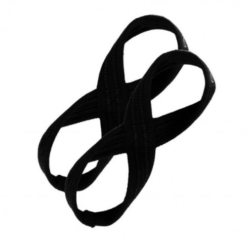 Лямки для тяги GymBeam Figure 8, розмір L (170х70мм), чорний, код: 8586022219757-GB