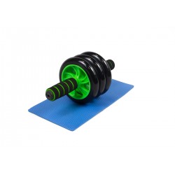 Ролик для преса EasyFit з килимком (3 колеса), зелений, код: MS 0873-G-EF