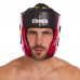 Шлем боксерский с полной защитой Clinch PU M красный, код: C142_MR-S52