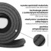 Килимок для йоги та фітнесу + чохол 4yourhealth Fitness Yoga Mat 180х61х1см, чорний, код: 4YH_0132_Black