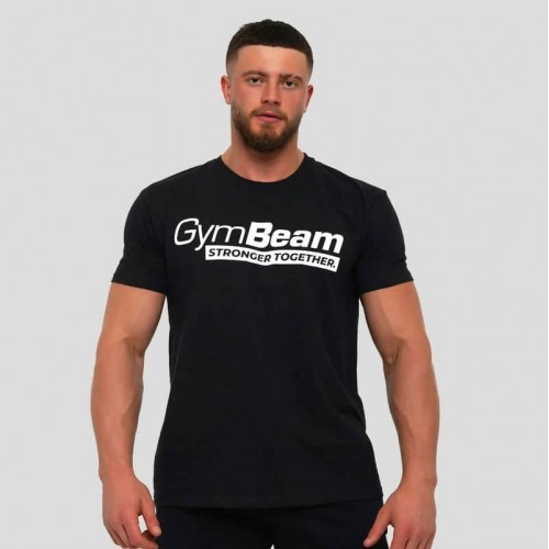 Футболка чоловіча GymBeam Stronger Together Black XXXL, чорний, код: 122937-GB