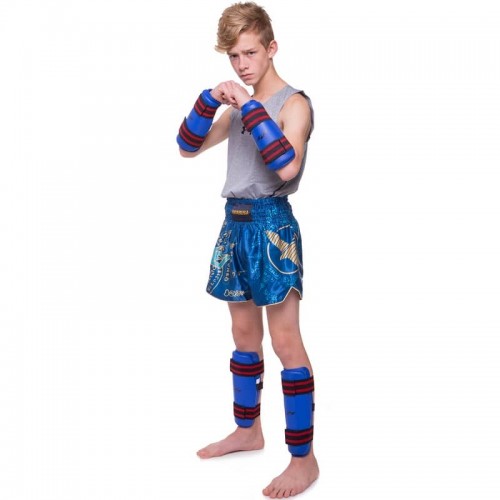 Захист гомілки і передпліччя FitBox L синій, код: BO-4382_LBL Захист гомілки і передпліччя FitBox L синій, код: BO-4382_LBL